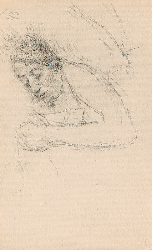 Andor Borúth – Ležiaca žena 