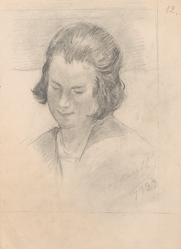 Andor Borúth – Portrét mladej ženy 