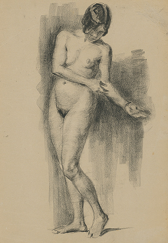 Viktor Kiss – Stojaci ženský akt I. 