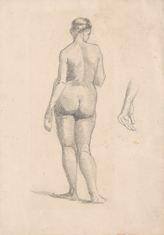 Ferdinand Katona – Ženský akt odzadu 