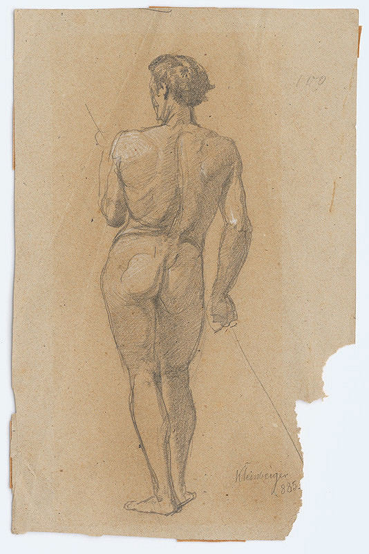 Ferdinand Katona – Mužský akt odzadu I. 