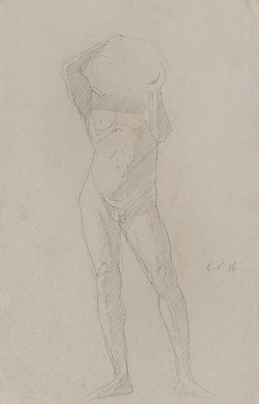 Ferdinand Katona – Mužský akt s bremenom 