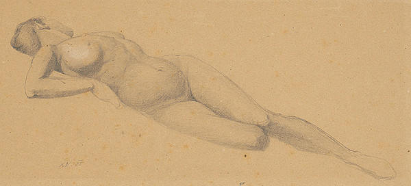 Ferdinand Katona – Ležiaci  ženský akt 