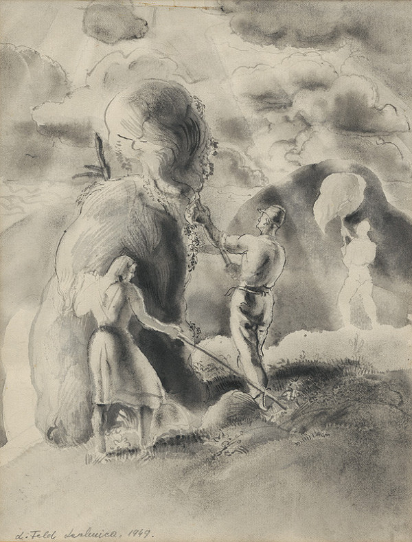 Ľudovít Feld – Hrabanie lucerny 