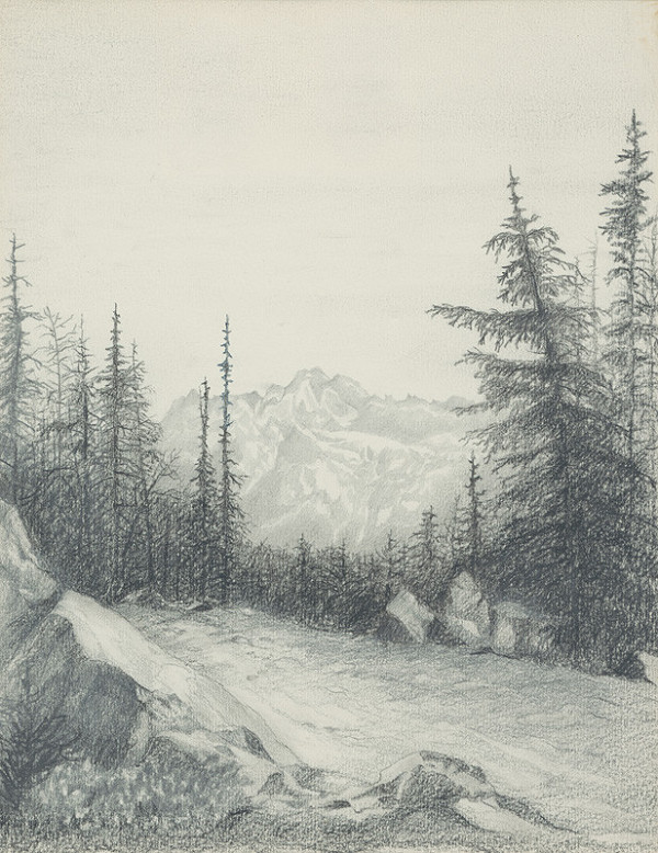 Josef Pošva – Pohľad na Vysokú 