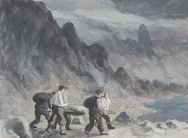 Otakar Štáfl – Znášanie raneného horolezca