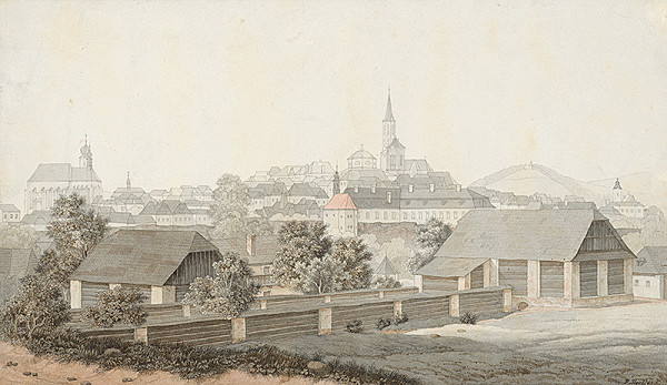 Václav Merklas – Pohľad na Levoču 