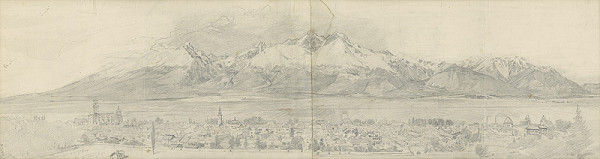 Viliam Forberger – Panoráma Tatier od Kežmarku 