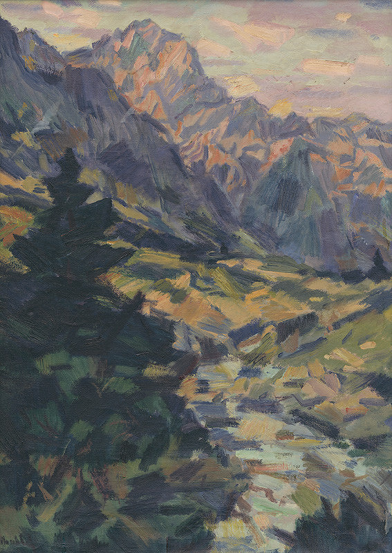 Gustáv Mallý – Potok pod Tatrami 