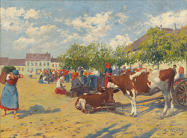 Gustáv Mallý – Trh v Pezinku 