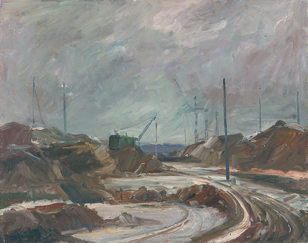 Vojtech Kalna – Zima na stavenisku VSŽ 