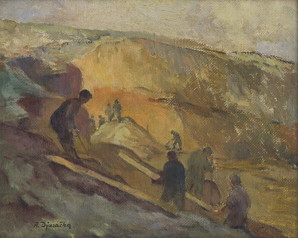 Anton Djuračka – Kopanie základov 