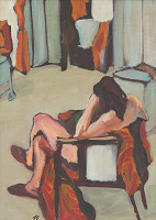 Zuzana Dallošová-Strapková – Akt v ateliéri 