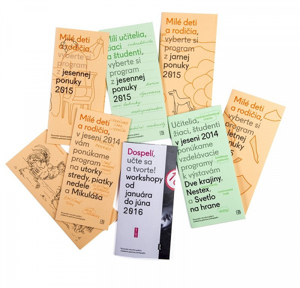 Branislav Matis, Pavlína Morháčová, Lucia Gašparovičová (ilustrácie), Tomáš Kompaník (ilustrácie) – Programové hárky pre Oddelenie galerijnej pedagogiky SNG 2014 - 2015 