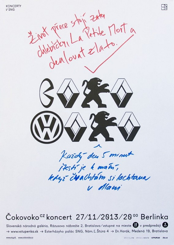 Branislav Matis, Pavlína Morháčová – Plagát pre koncert Čokovoko 