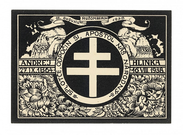 Štefan Leonard Kostelníček – Zo Súboru pohľadníc vydaných k úmrtiu Andreja Hlinku 