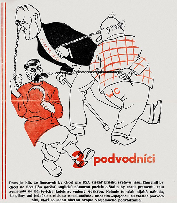 Neznámy autor – Karikatúry z nástenných Ľudových novín 