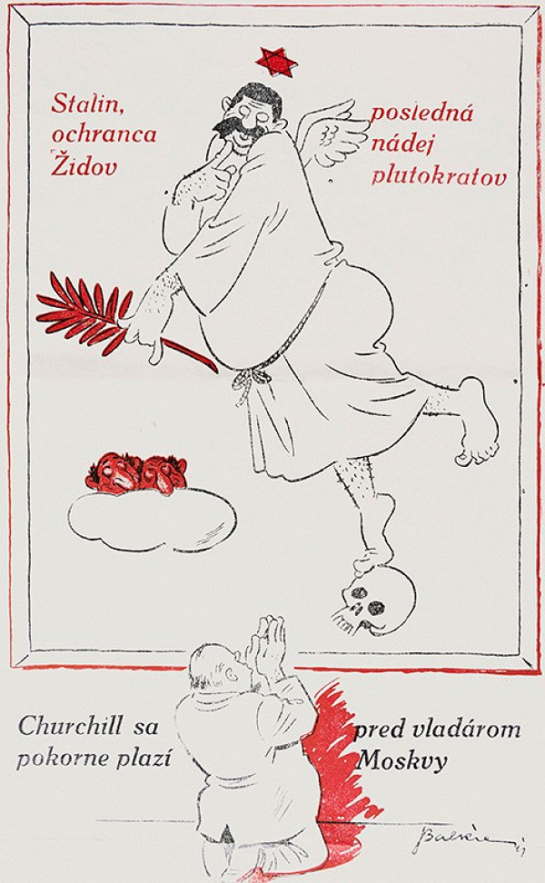 Neznámy autor – Karikatúry z nástenných Ľudových novín 