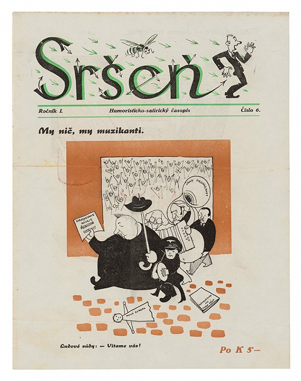 Neznámy autor – Humoristicko-satirický časopis Sršeň - My nič, my muzikanti 