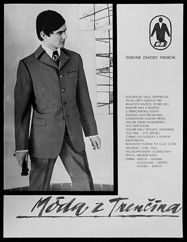 Neznámy autor – Móda z Trenčína, odevné závody Trenčín, produktová reklama 