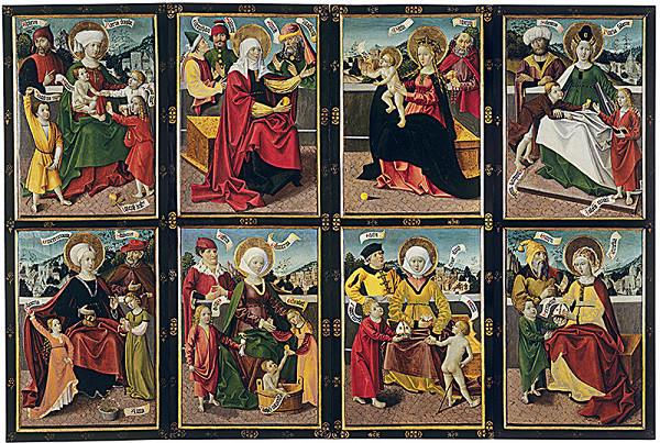 Majster Legendy sv. Antona – dielňa – Oltár sv. Anny (Svätého príbuzenstva) – zatvorená skriňa 