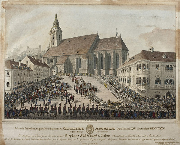 Eduard Gurk – Korunovácia Karolíny Augusty 
